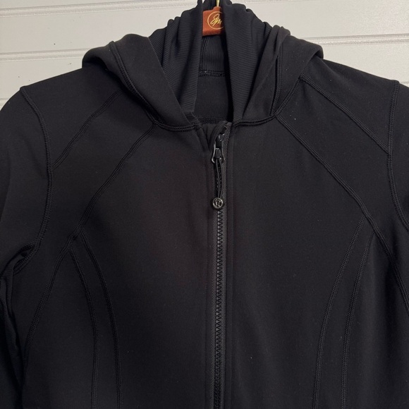 Lululemon Athletica Daily Practice Dress Top Jacket Womens 6 Black Hoodie - Picture 2 of 10